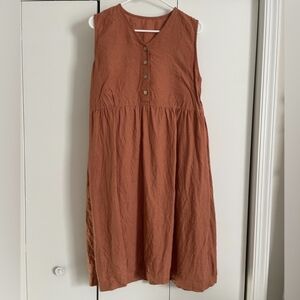 Linen By MN Sonoma Dress in Canyon Clay M/L